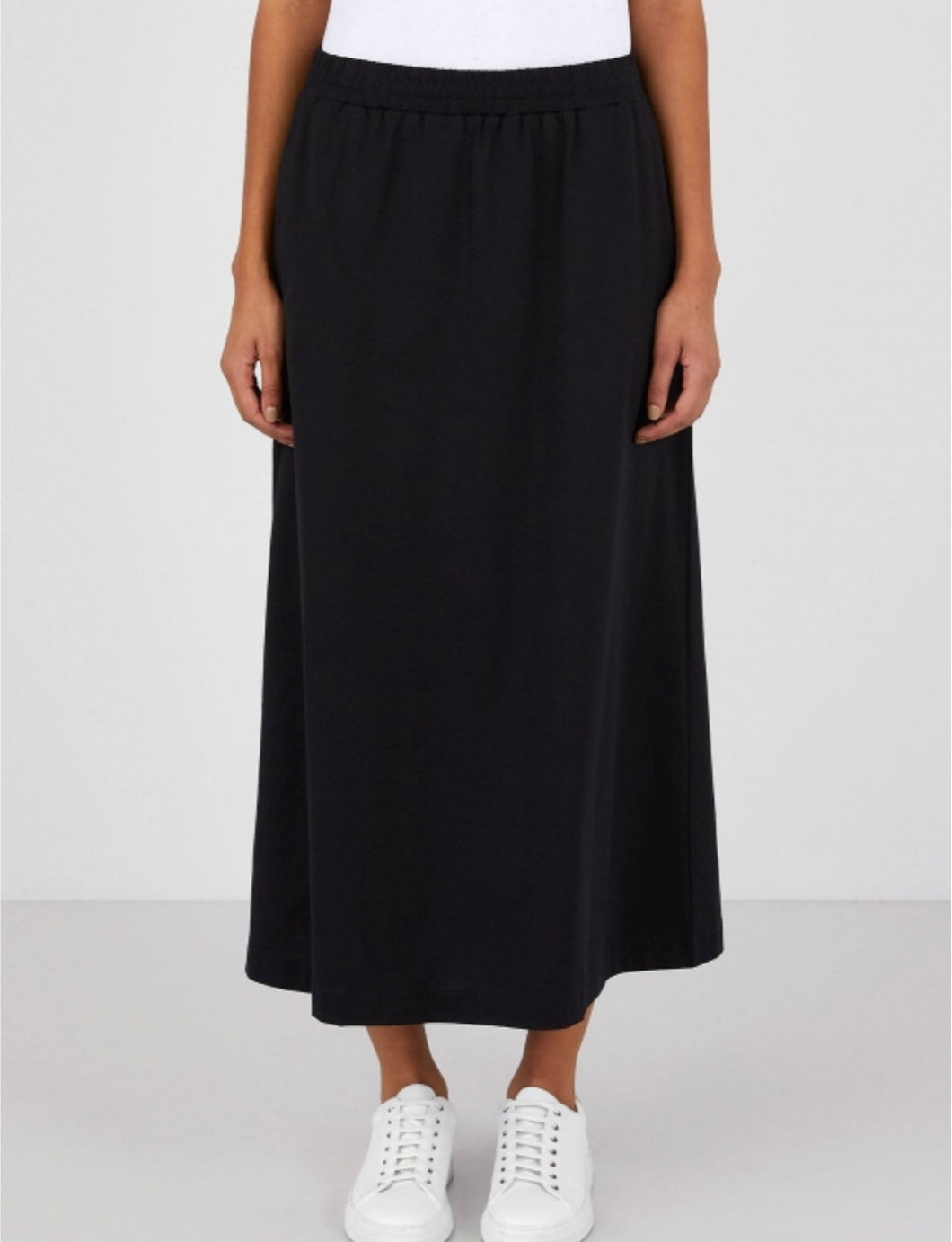 Sunspel Black Drawstring Skirt